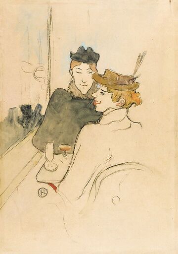 Deux femmes assises au café, 1893