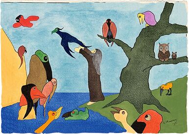 Ancien Testament « Dieu crée les oiseaux », N°9, 1921