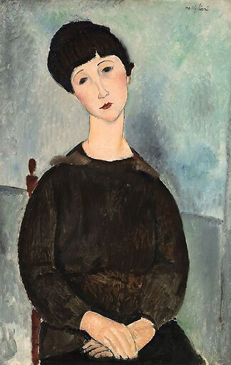 La Chevelure noire, dit aussi Jeune fille brune assise