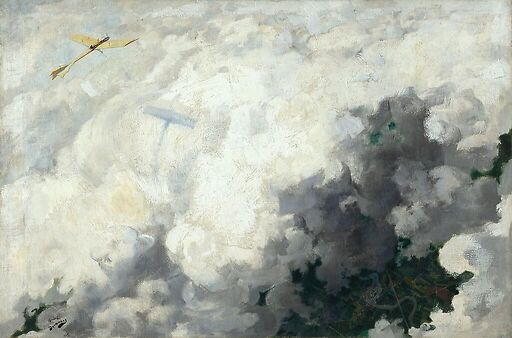 Le seul oiseau qui vole au-dessus des nuages