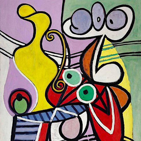 Picasso, Large Still Life with Pedestal Table Lign