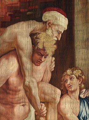 The fire of Le Bourg, in 847: Aeneas bearing Anchise