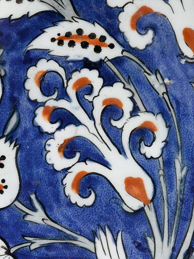 Dish with a bouquet of hyacinths