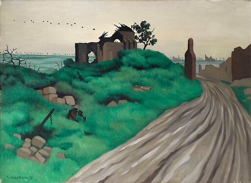 Eglise des Hurlus en ruines