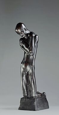 Boy Kneeling at the Spring