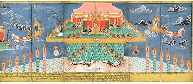 Nemi Jataka (détail)