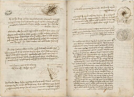 Phénomènes tourbillonnaires et ondulatoires, schéma d'interférences d'ondes circulaires