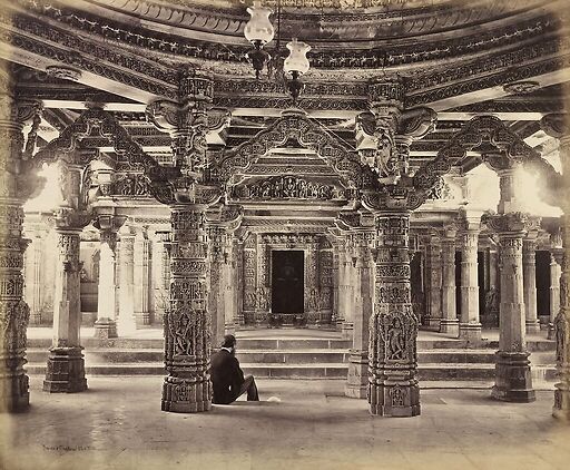 Mont Abu. Delwara, temple de Vimala Vasahi, 1870