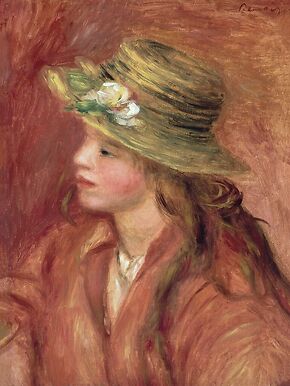 Fillette au chapeau de paille