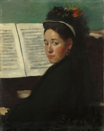 Mademoiselle Dihau au piano
