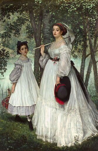 Les Deux Soeurs ; portrait, dit aussi Les Deux Soeurs, 1863