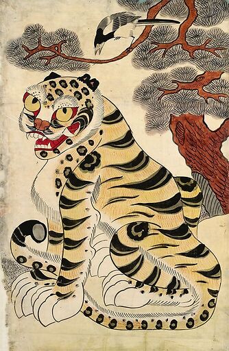 Le Tigre et la pie (détail)