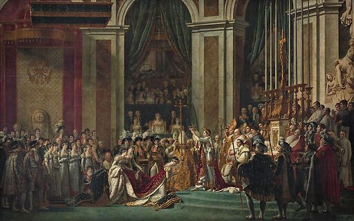 Le sacre de l’empereur Napoléon Ier et le couronnement de l‘impératrice Joséphine dans la cathédrale Notre-Dame de Paris