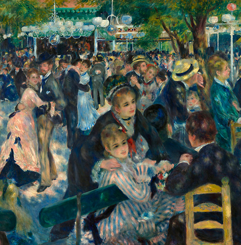 Ligne Bal du Moulin de la Galette 1876 : analyse du chef-d'œuvre de Renoir