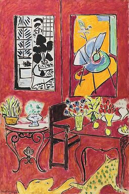 Grand intérieur rouge