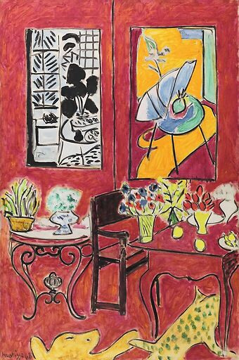 Grand intérieur rouge