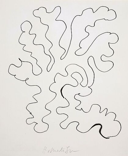 Sans titre (Feuille découpée en arabesque)