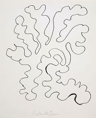 Sans titre (Feuille découpée en arabesque)