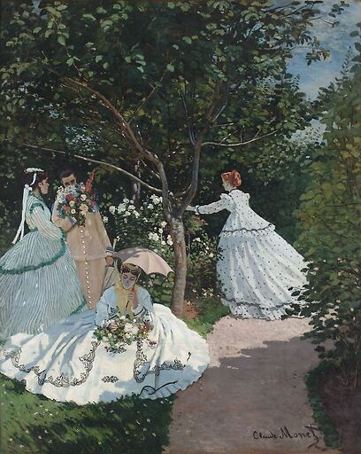 Femmes au jardin, à Ville d'Avray