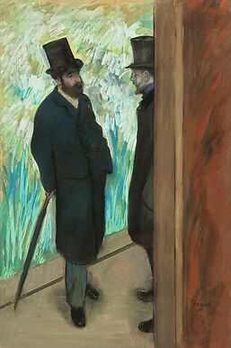 Ludovic Halevy & Albert Boulanger-Cave behind the scenes of the opera