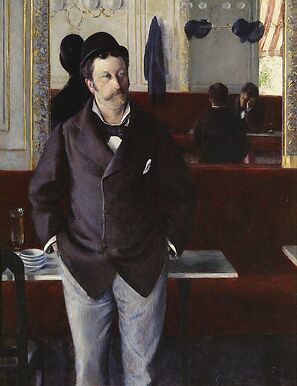 In a café