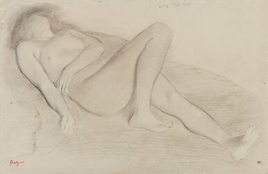 Femme nue, étendue sur le dos