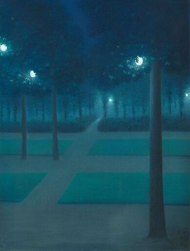 Nocturn in the Parc Royal, Brussels