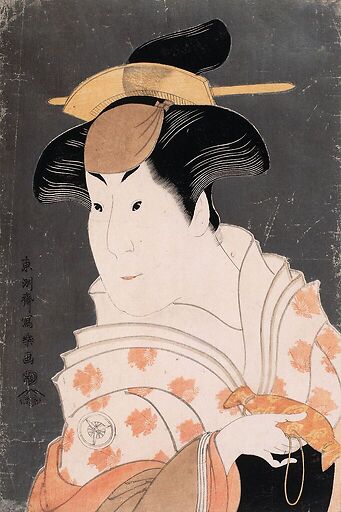 Portrait de l'onnagata Iwai Hanshirô IV dans le rôle de Shigenoi