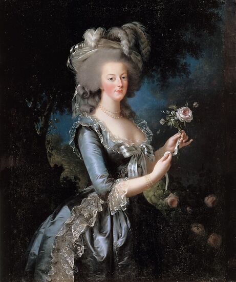 Marie-Antoinette with the Rose (aluminium panels) · Boutiques de