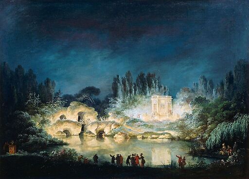 Illumination du pavillon du Belvédère et du Rocher