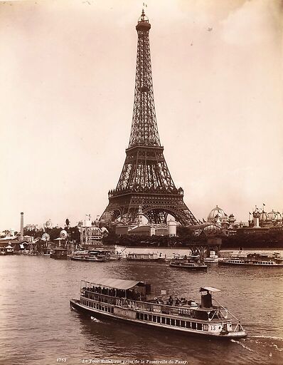 1753, vue principale de la passerelle de Passy