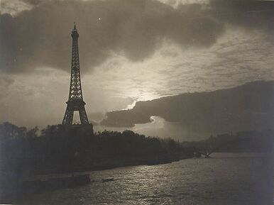The Eiffel Tower at night