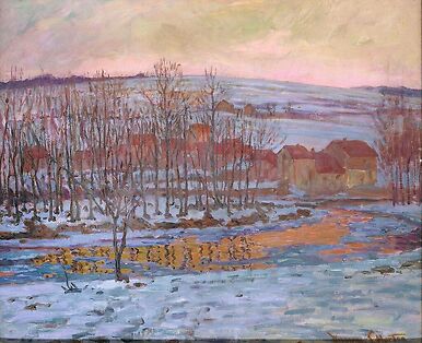 Winter Evening at Pontarlier