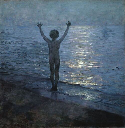 L'enfant au bord de la mer