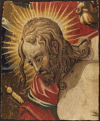 Tapisserie : tête de Christ de la tenture de Saint-Merry