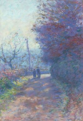 Morning effect, winter in Crozant (Creuse)