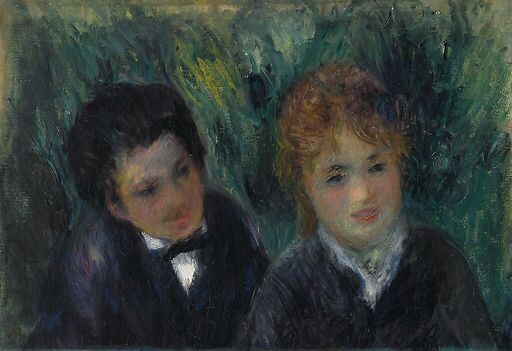 Portrait of a young man and a young girl