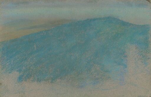 Landscape with village on the skyline