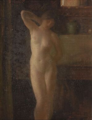 Etude de nu dans un intérieur