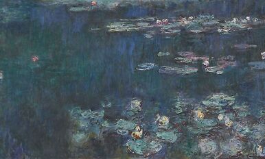 Les Nymphéas : Reflets verts
