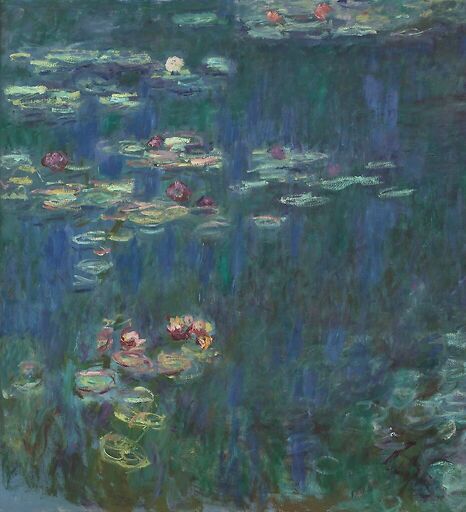 Les Nymphéas : Reflets verts