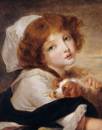 La petite fille au chien