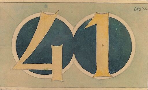 Hotel Jassedé: ceramic panel, number 41