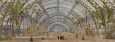 Projet d'un Palais de cristal dans le parc de Saint-Cloud : vue intérieure