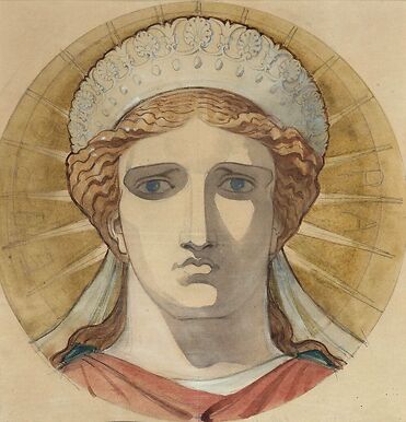 Comptoir d'Escompte : upper frieze of the façade : Europa