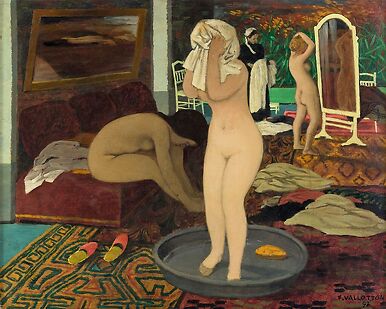 Femmes à leur toilette