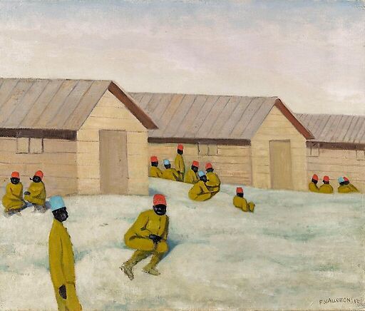 Soldats sénégalais au camp de Mailly