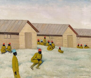 Senegalese soldiers at Mailly camp