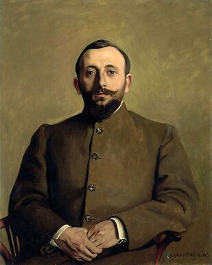 Portrait d'Alfred Athis, pseudonyme de l'écrivain Alfred Natanson