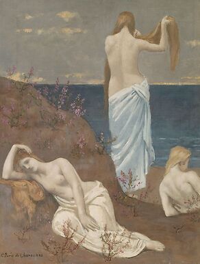 Jeunes filles au bord de la mer